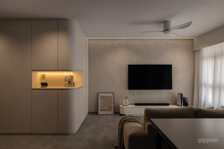  Modern Wabi-Sabi Sanctuary – 4 Room HDB located in Tengah 