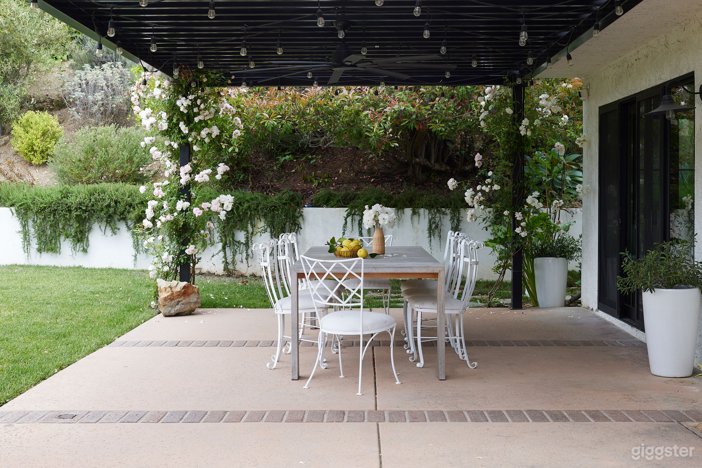 Large pergola with table