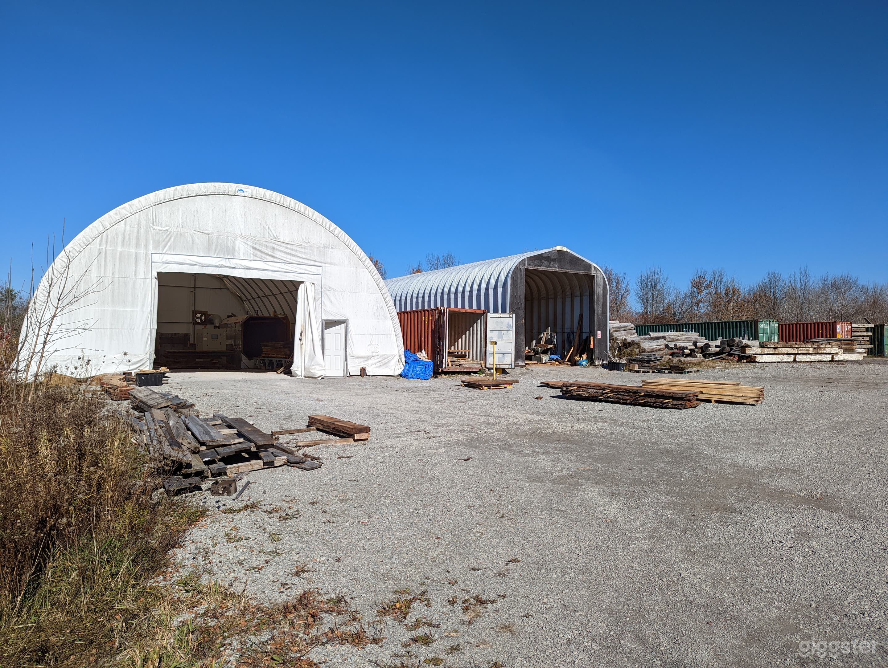 Lumber Yard has 2 large buildings with 3 phase and single phase power.