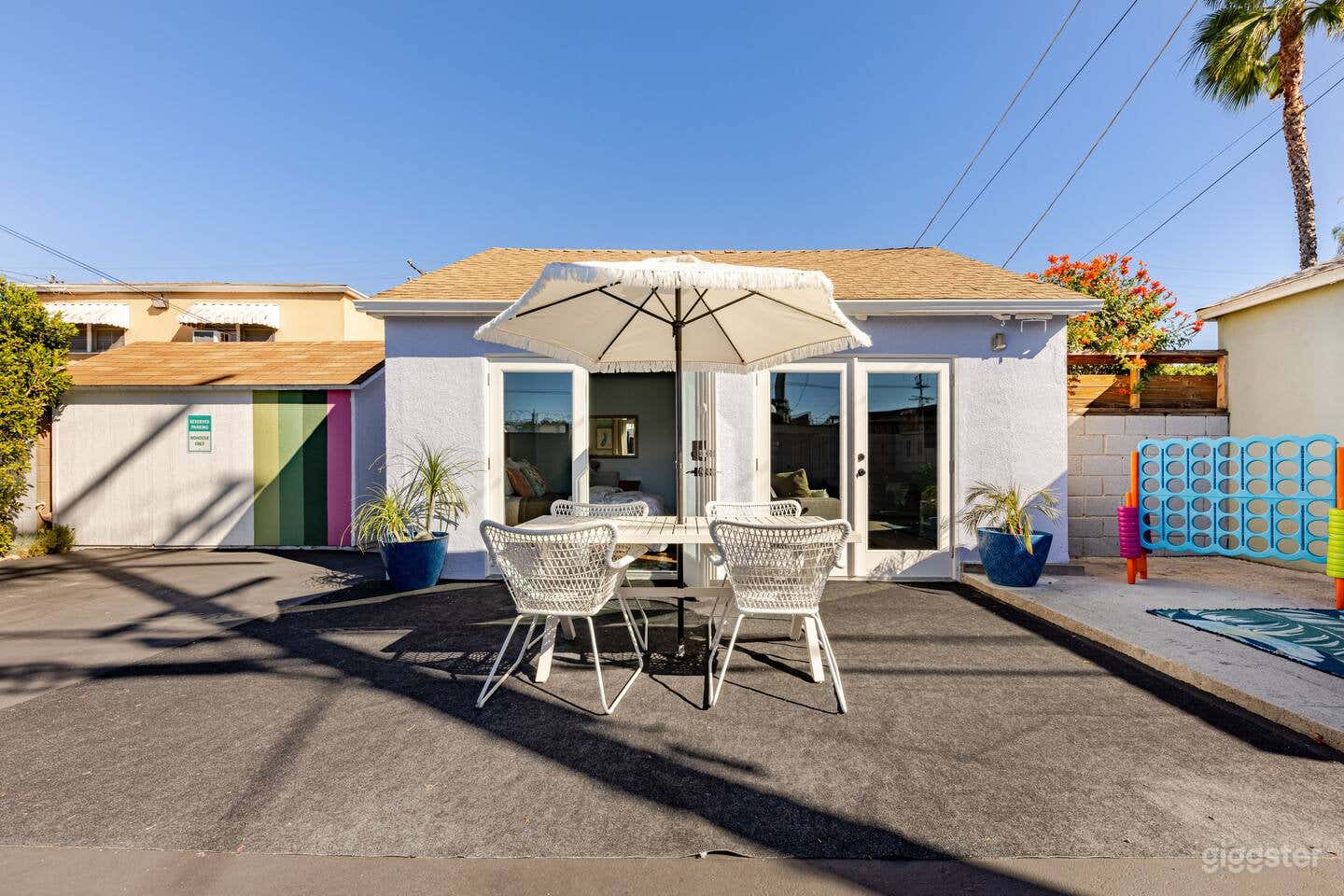 Guesthouse and 1000 square foot patio for your use.