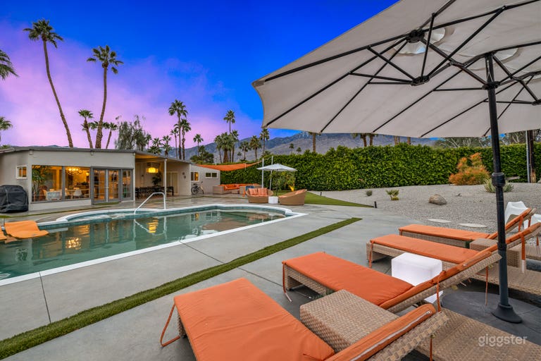  Iconic Dedon Loungers and Daybeds frame the salt water pool 