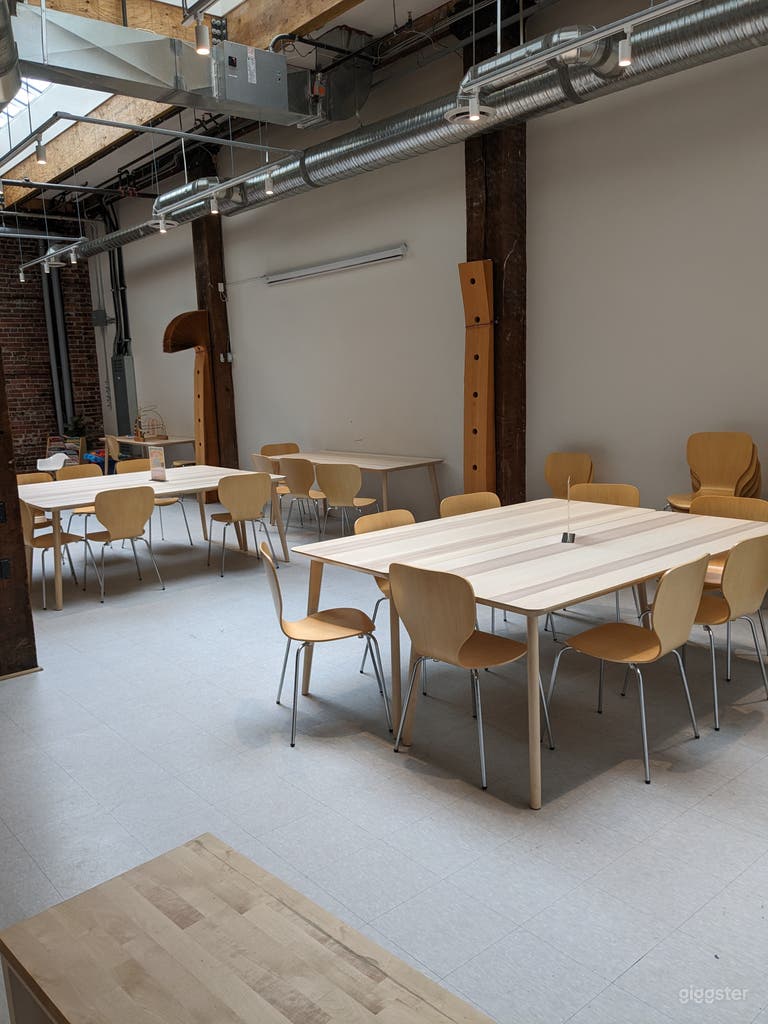  Our main program space. All tables and chairs are included and can be moved. 