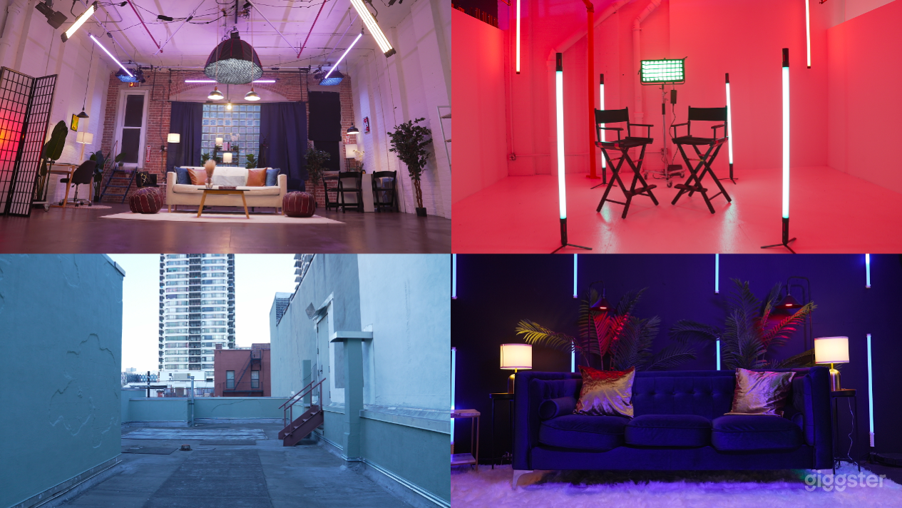 Industrial Penthouse Studio w/ Lighting &amp; Rooftop Photo 1