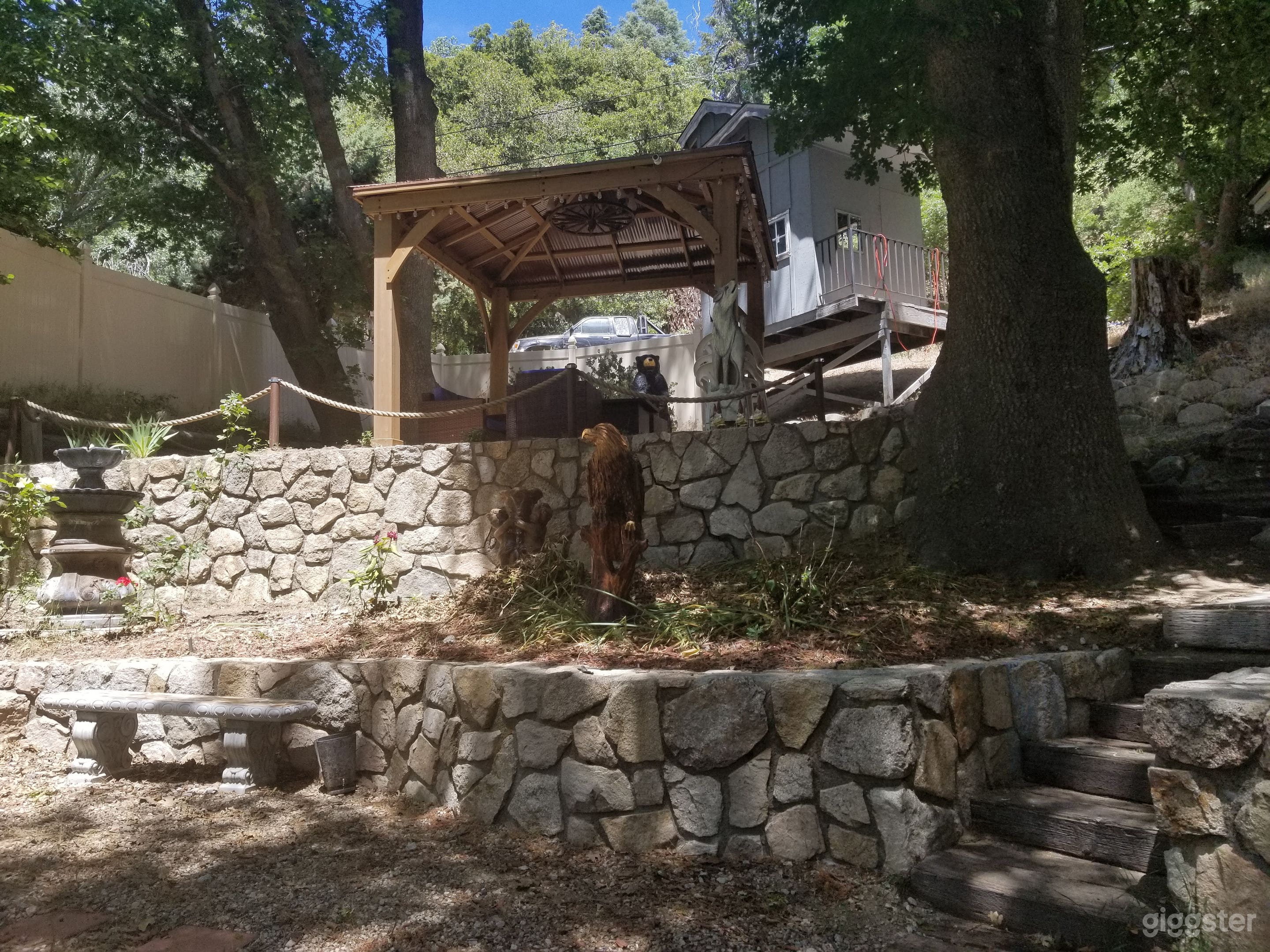 Outdoor seating area