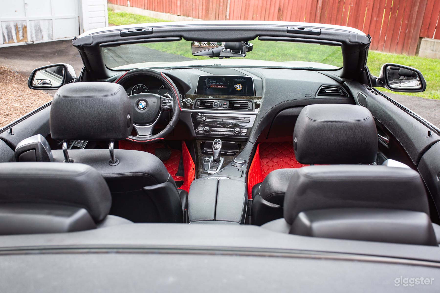 White BMW 640i convertible Photo 3