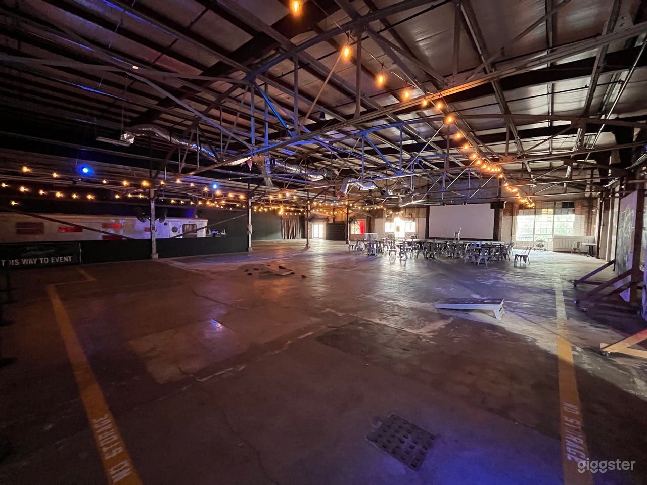 Event Space with Stage and Seating