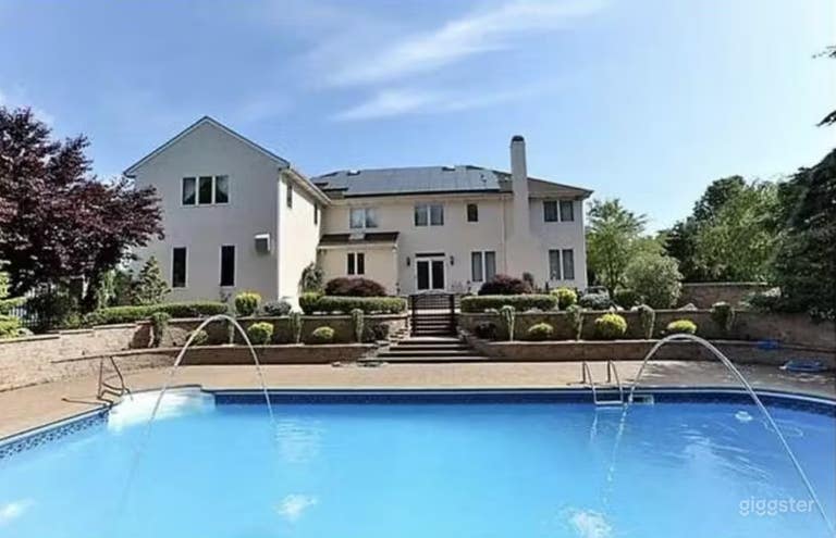  Expansive Outdoor Saltwater Pool 