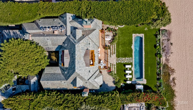   Birds Eye view of this spectacular beachfront estate  