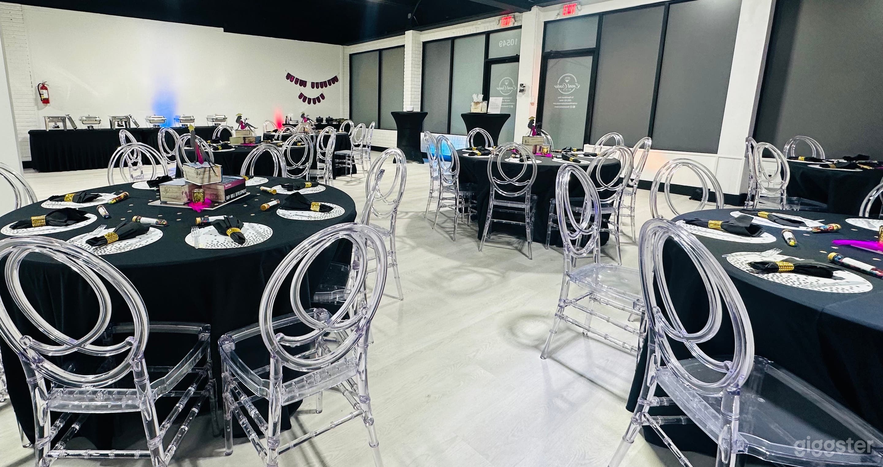 Packages available for 60 guests seated.