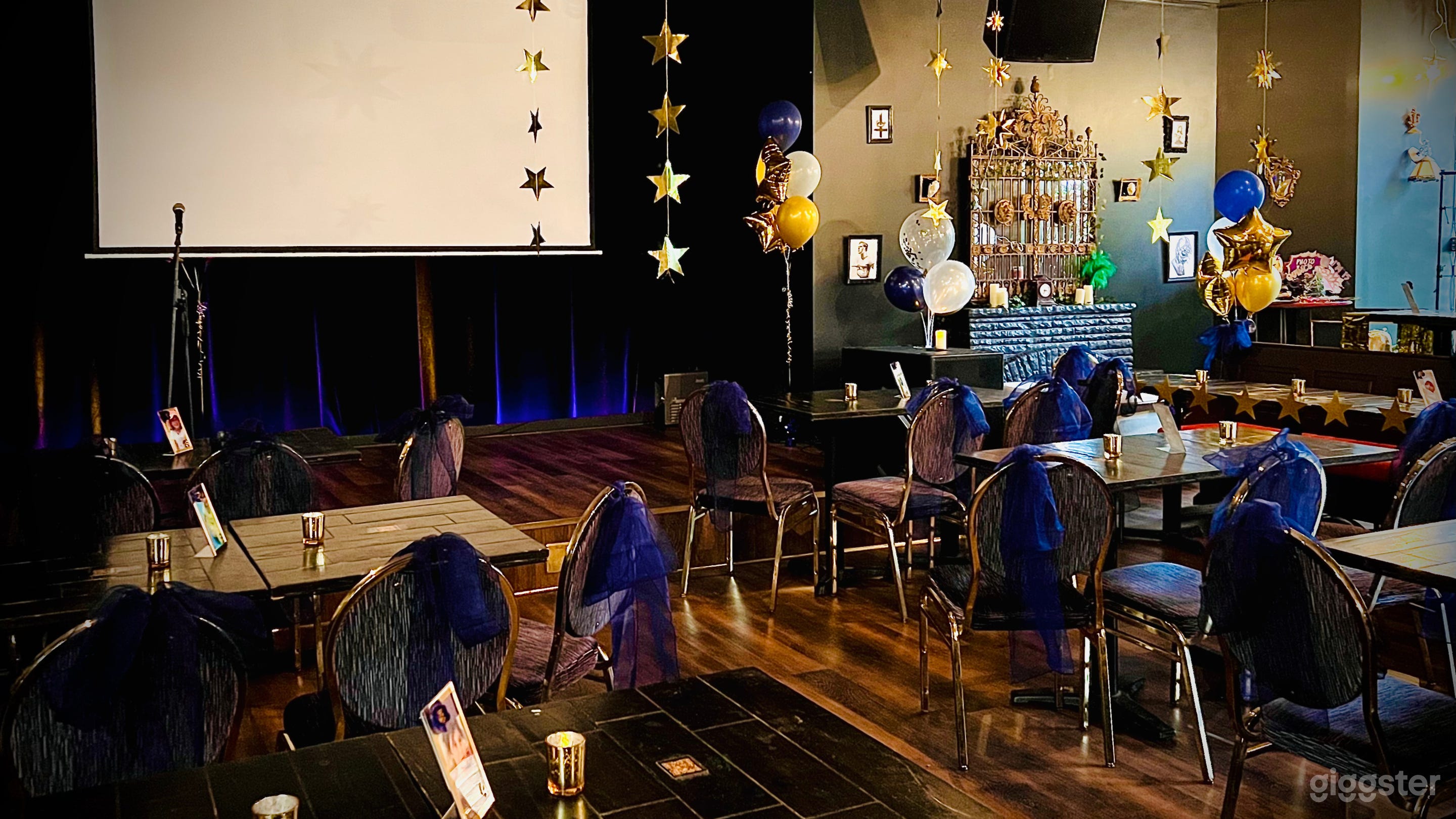 Projector and screen included!