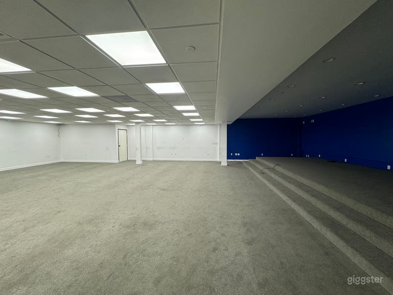  Empty space with stage  