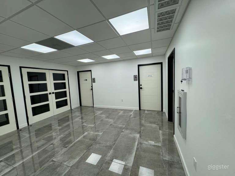  Empty space with stage  