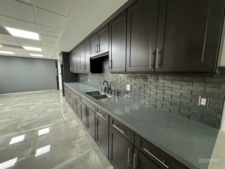  Empty space with stage  