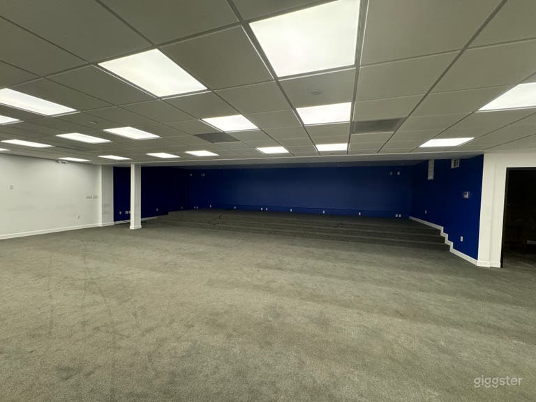  Empty space with stage  