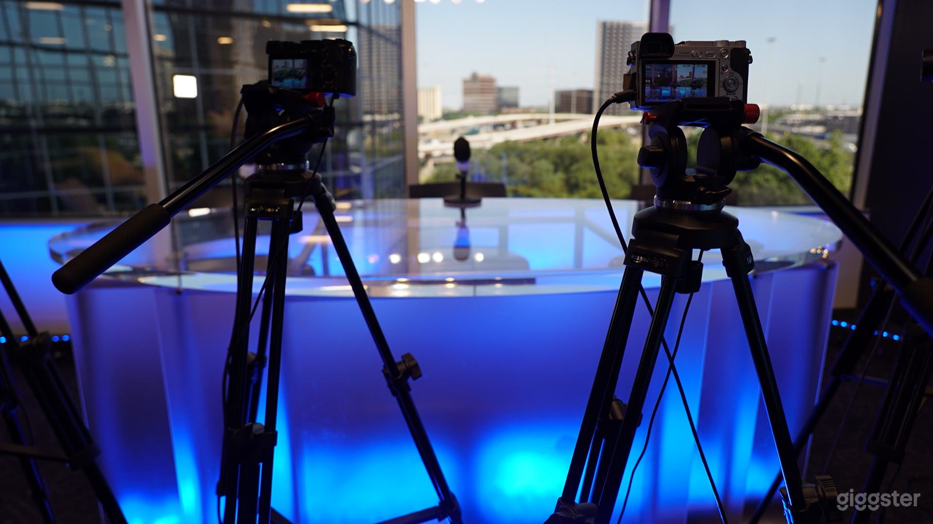 Elegant Newscast Studio Photo 1