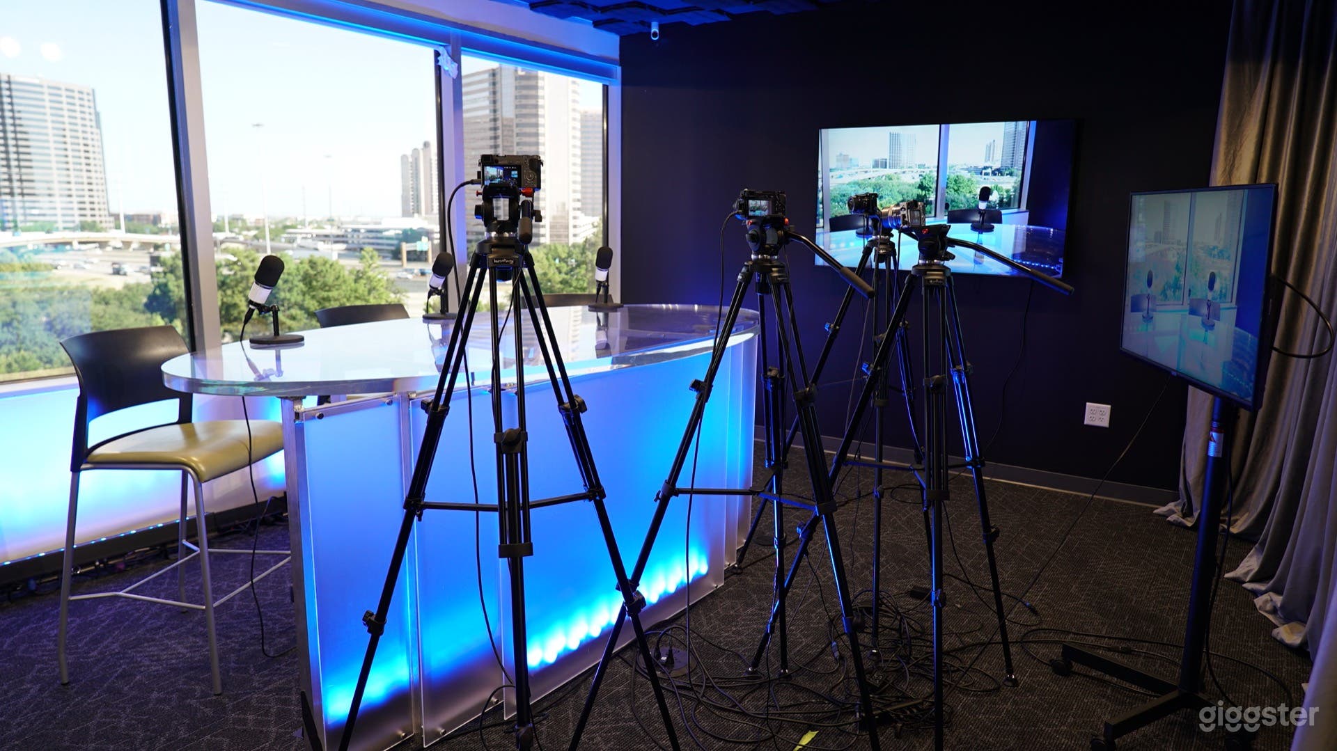 Elegant Newscast Studio Photo 4