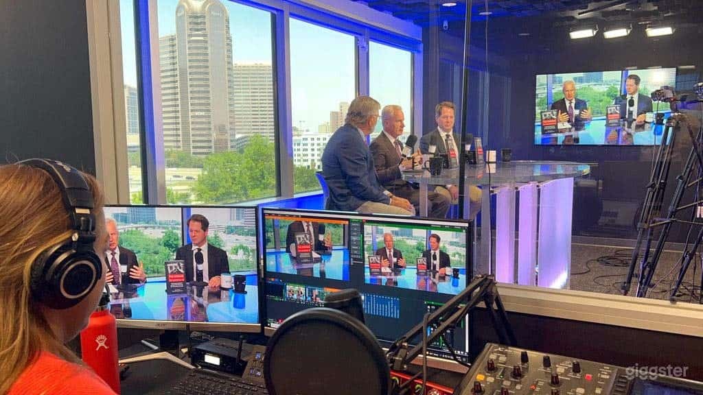 Elegant Newscast Studio Photo 3