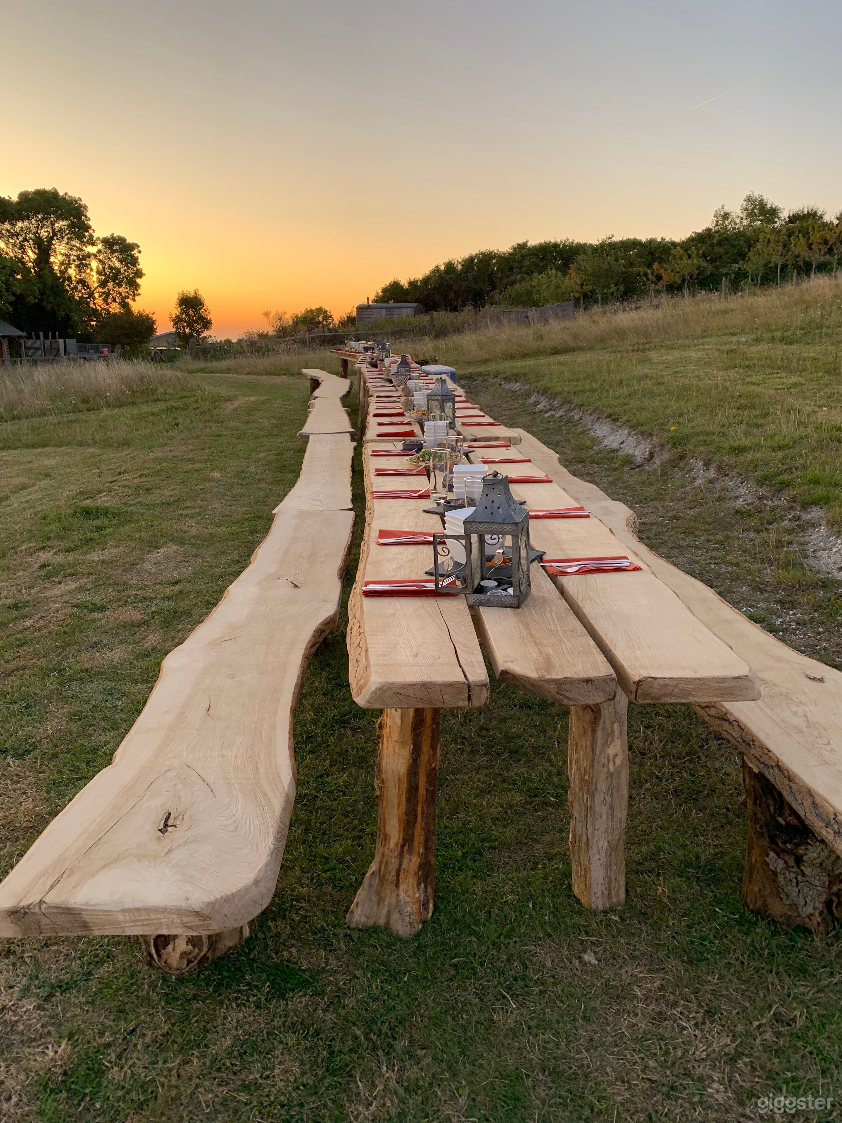 Ash tabes and benches - seats up to 60 in sets of 12