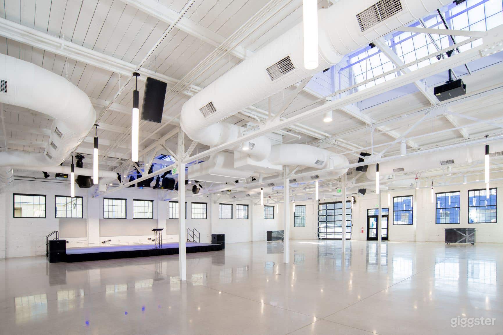 Main Hall space with extensive AV