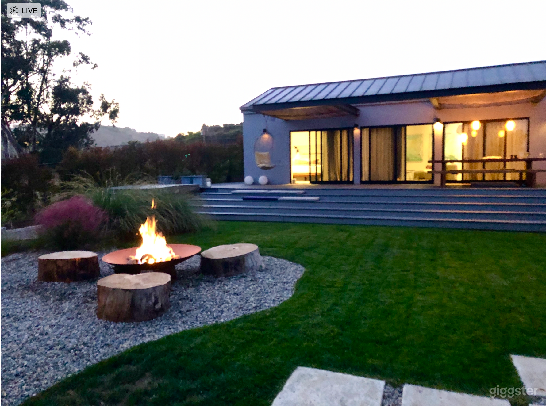 Fire Pit and Guest House