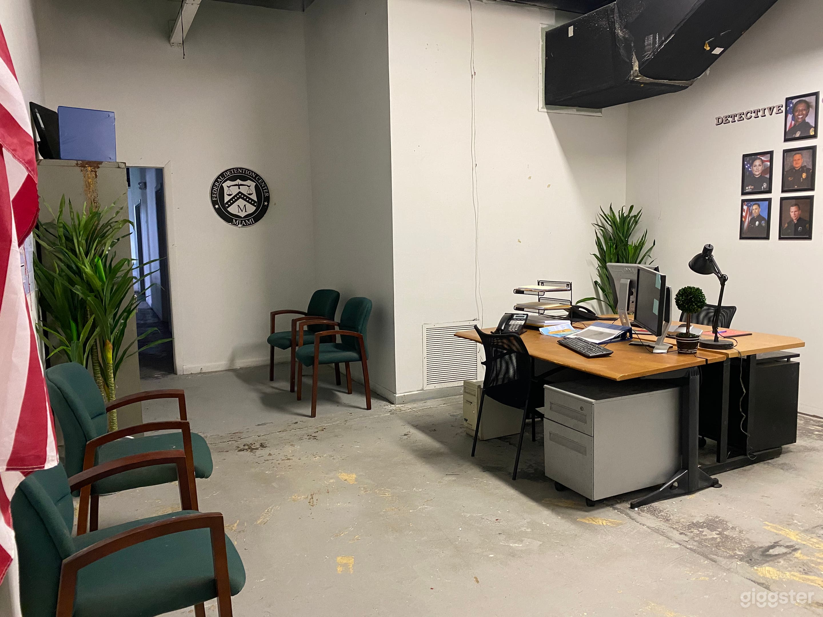 Sheriff's Office Production Set Photo 2