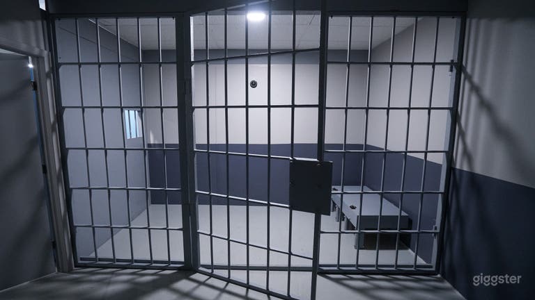  Studio Space with Jail Cell Film Set 