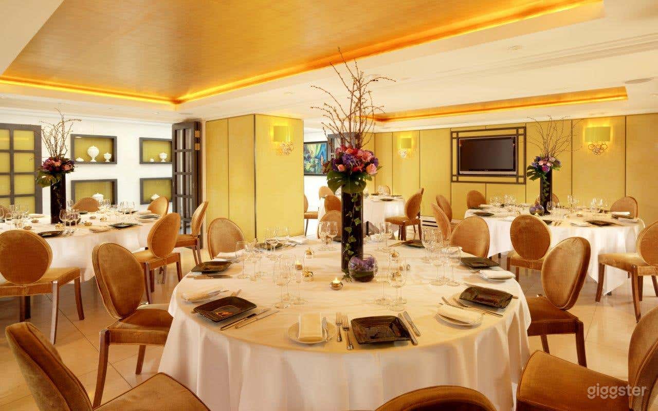 Suite with Gold Leather Wallpaper and Glass Roof in London  Photo 3