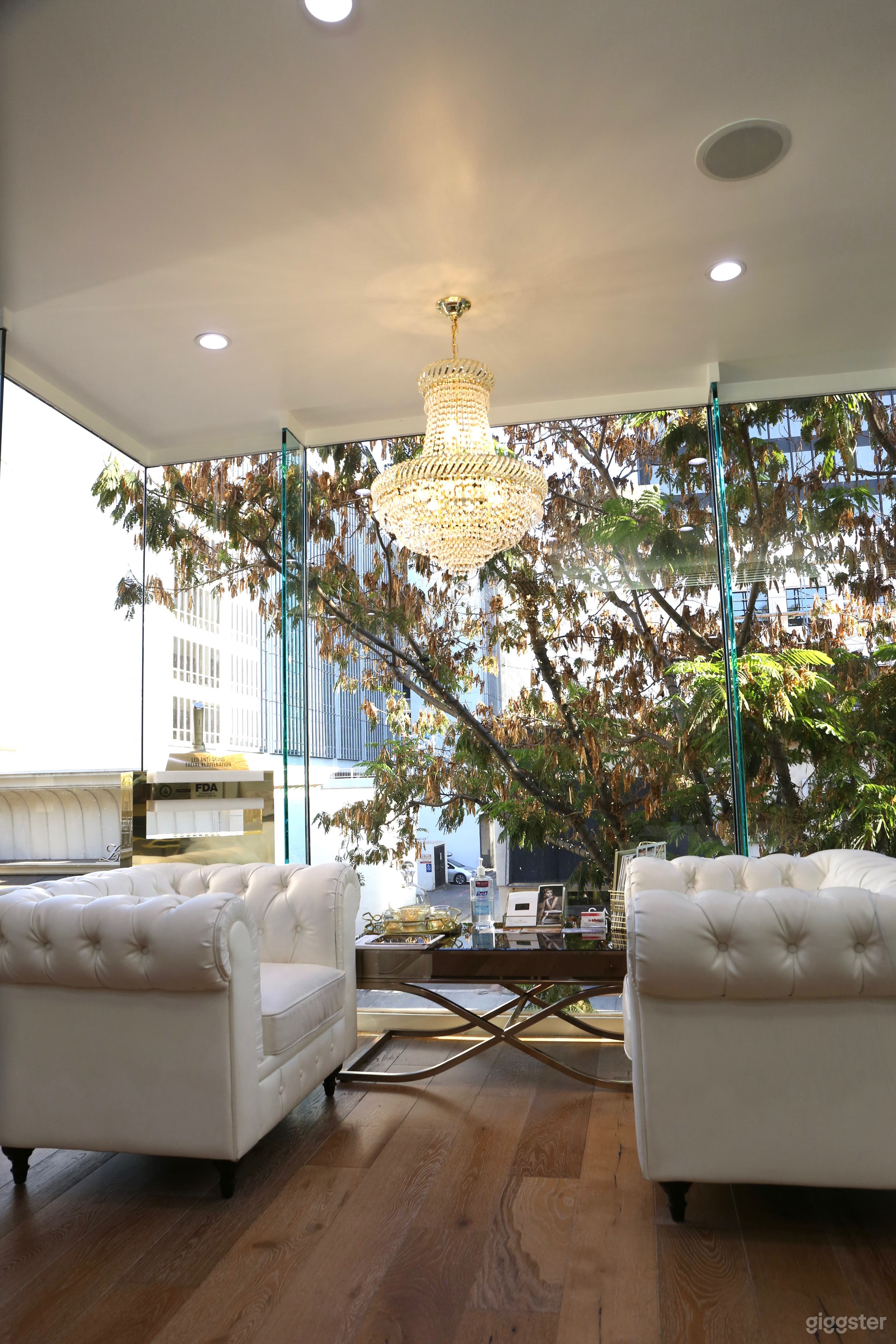 Second floor to our location. Looking over Beverly Hills. 