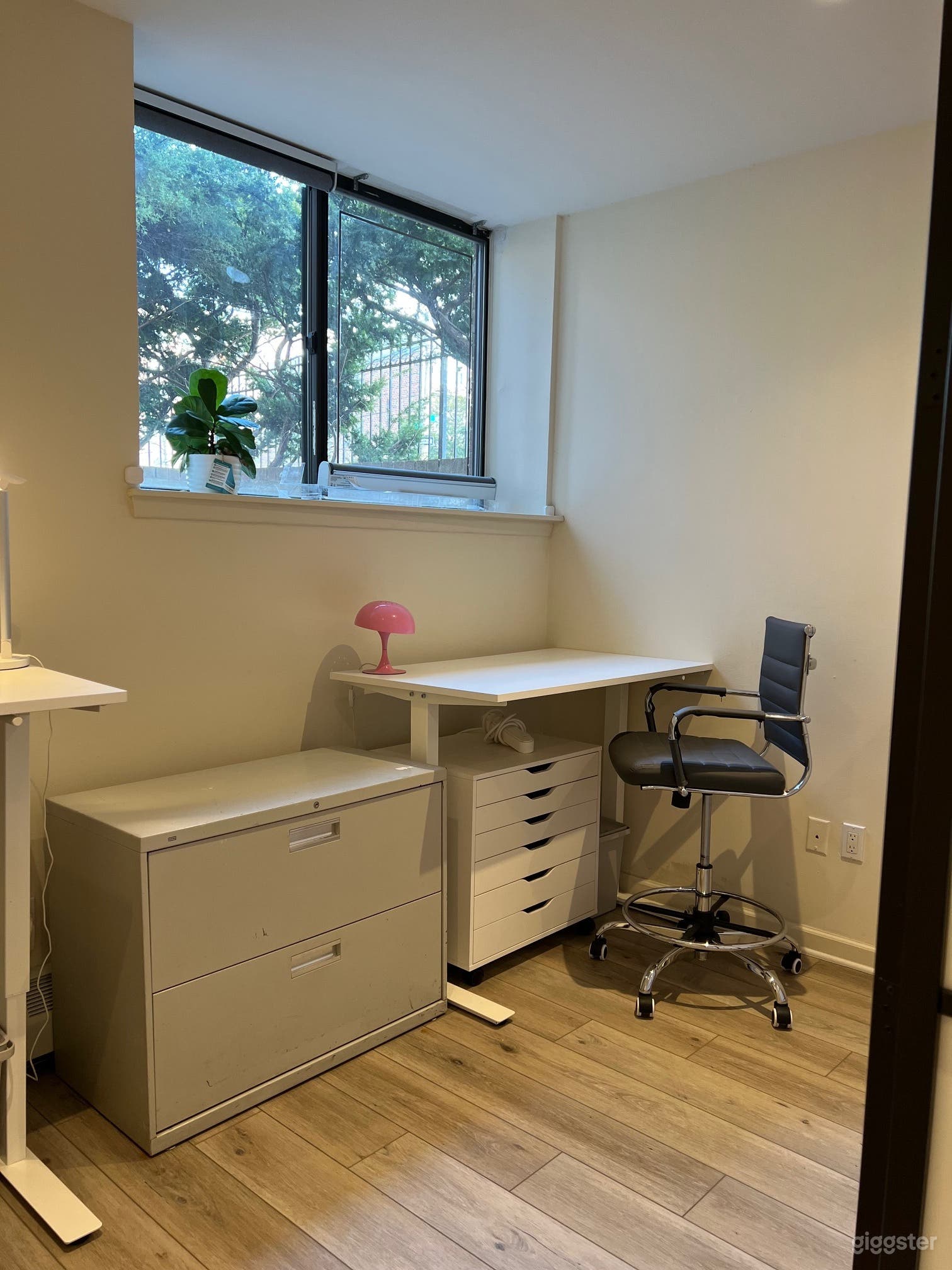 Desk space near the window