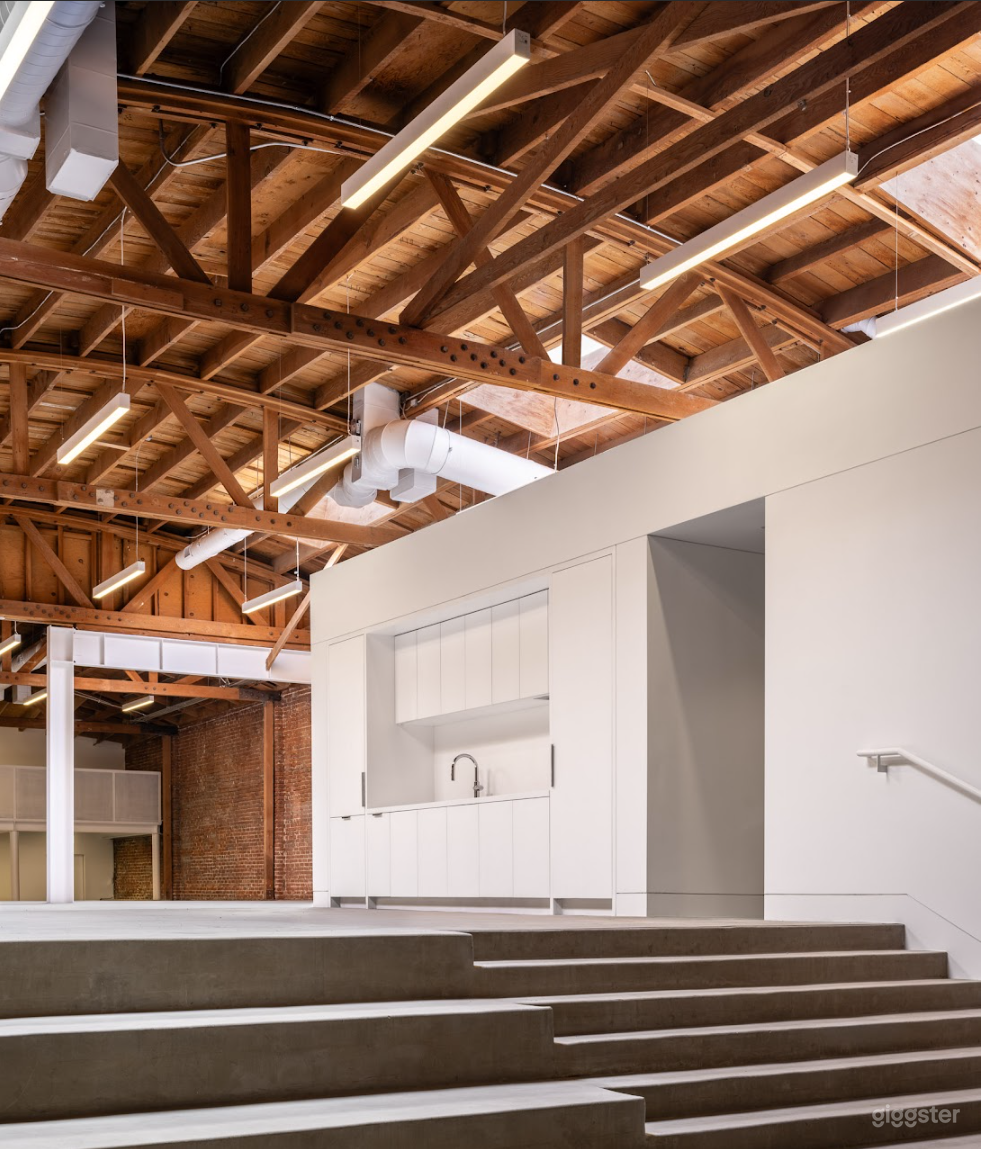 Bow Truss Warehouse, Exposed Brick + Mezzanine Photo 3