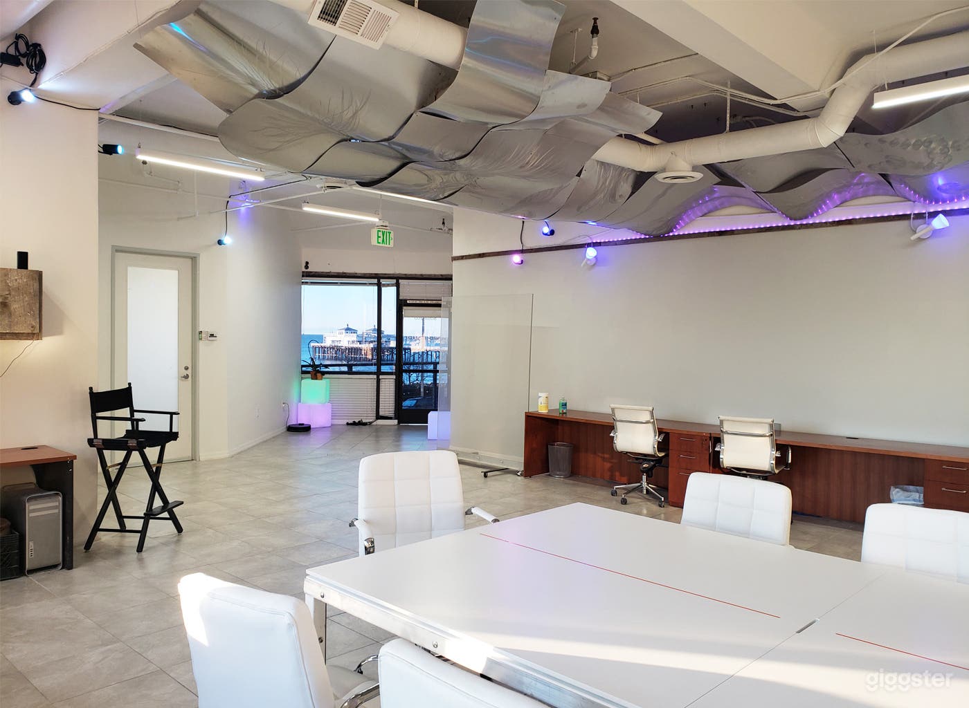 Ocean view of the Malibu Pier in our main room. 