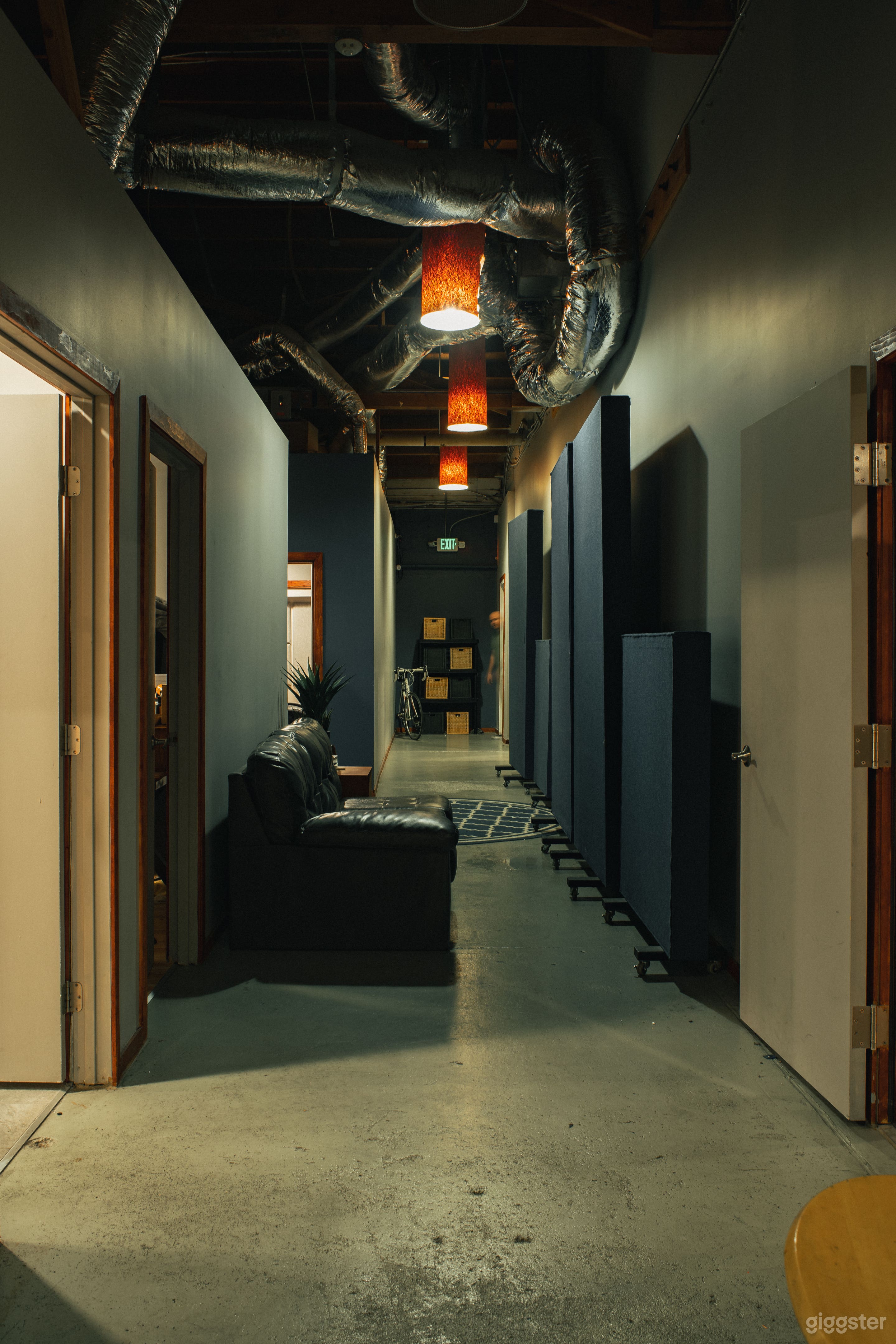 The lobby as you walk in the front door.