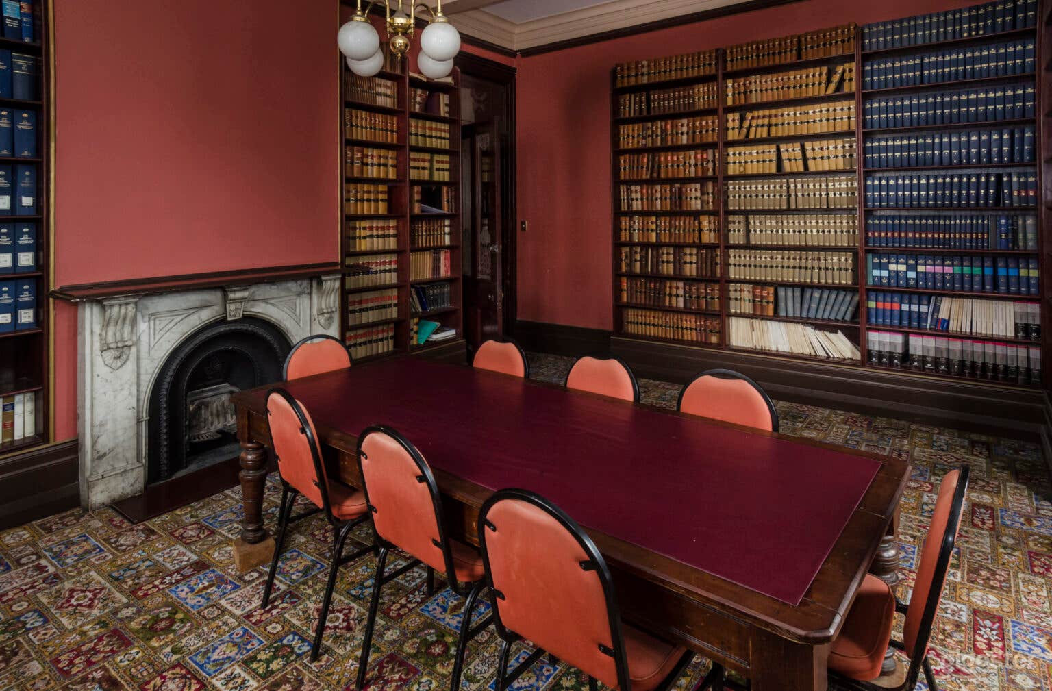 The Law Library with a Fireplace Photo 1