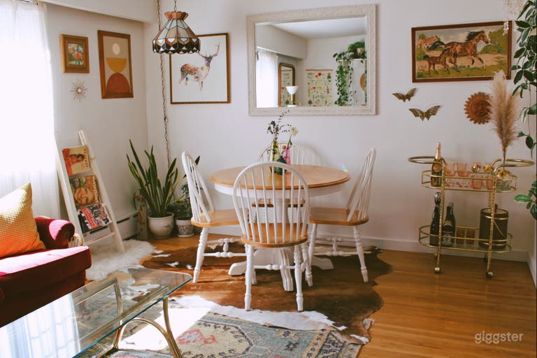  Eclectic + Bright Boho-Retro Apartment 