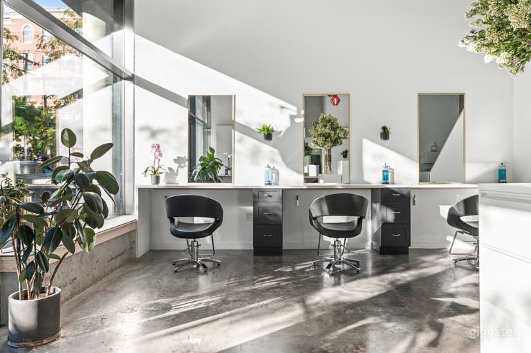  Salón de belleza boutique moderno en Jersey City, NJ. 