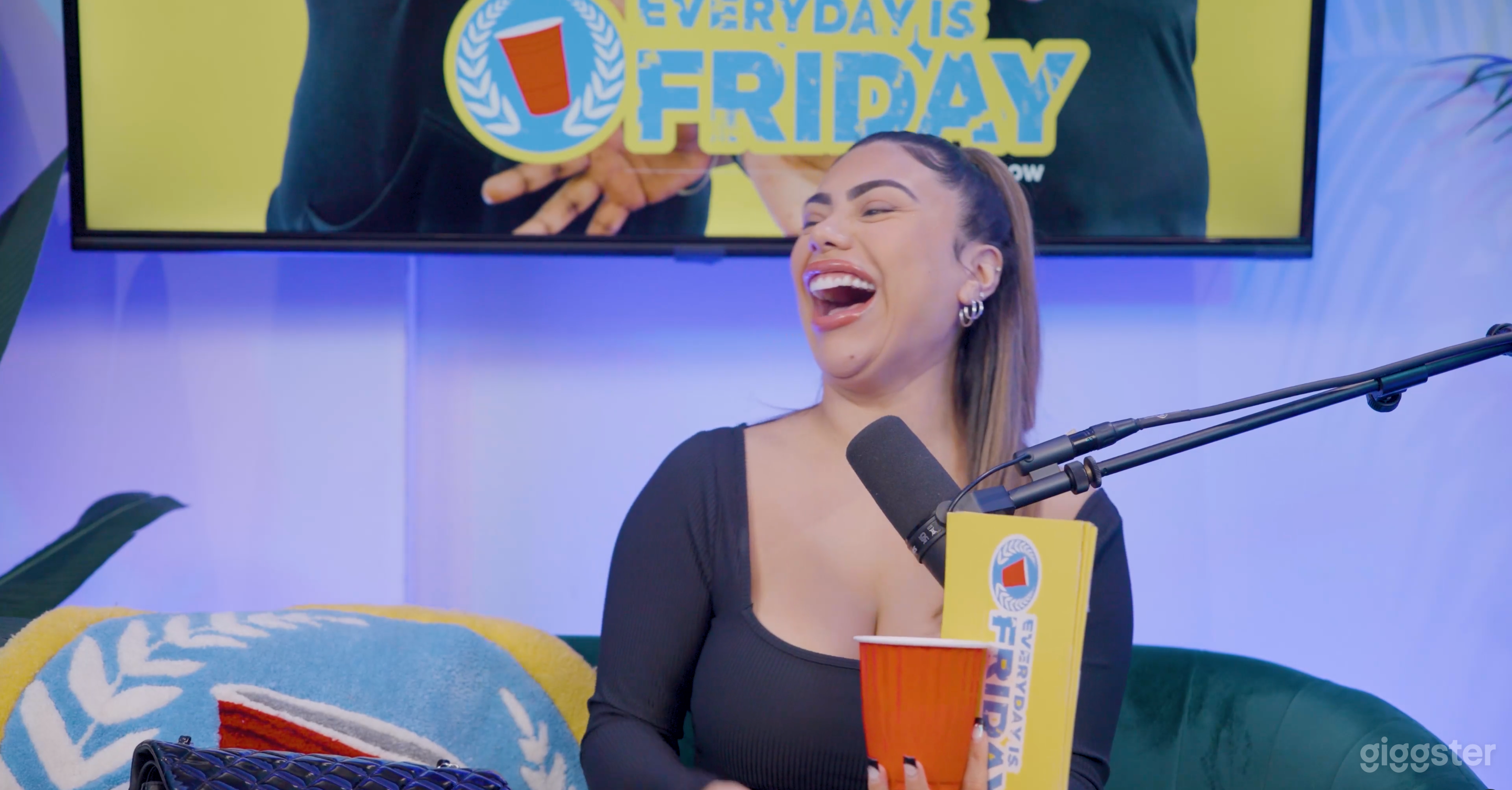 Film your podcast show