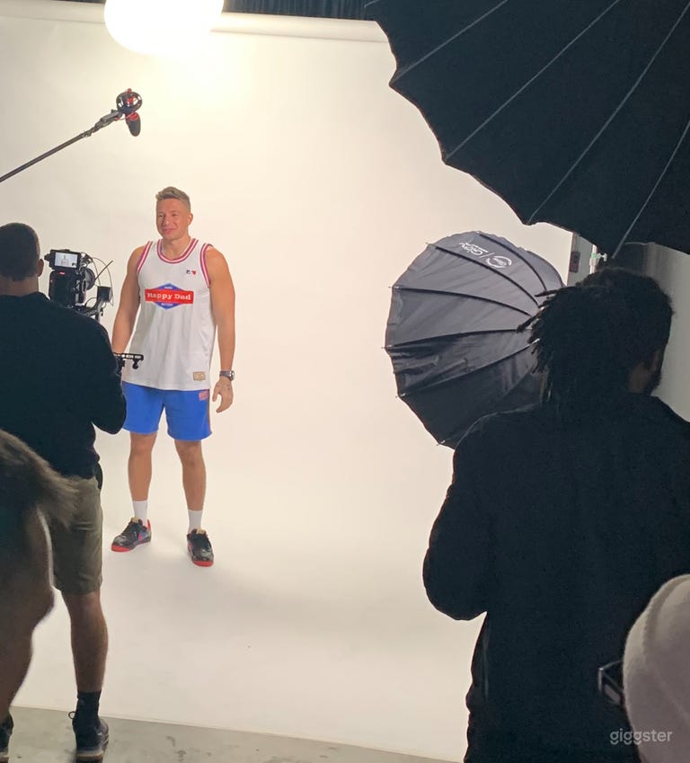  Digital White cyclorama sound stage and makeup booth 