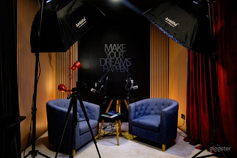  Professional Podcast Studio with Authentic Sets in Madrid 
