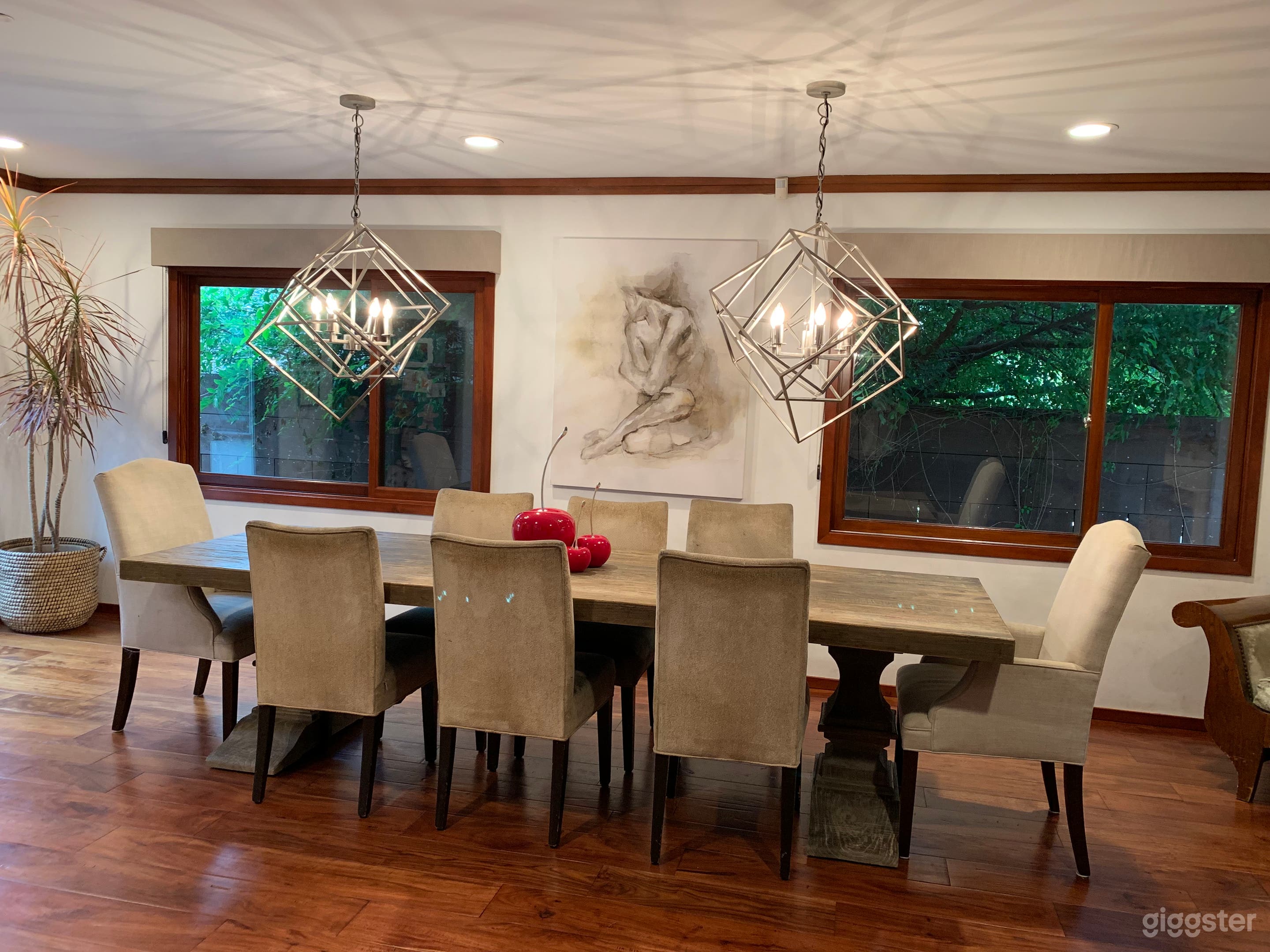 Open dining room