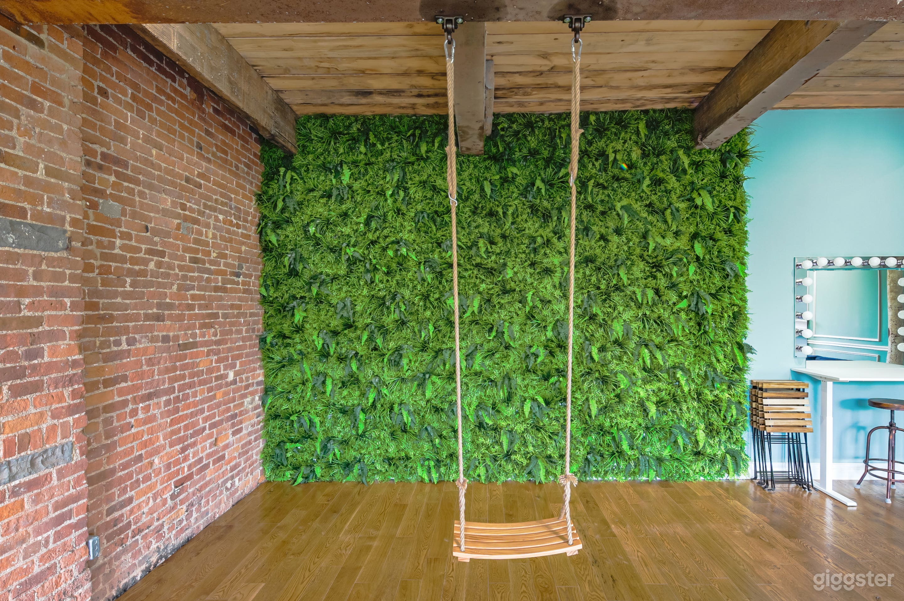 Historic Brick Studio with French Style Fireplace Photo 3