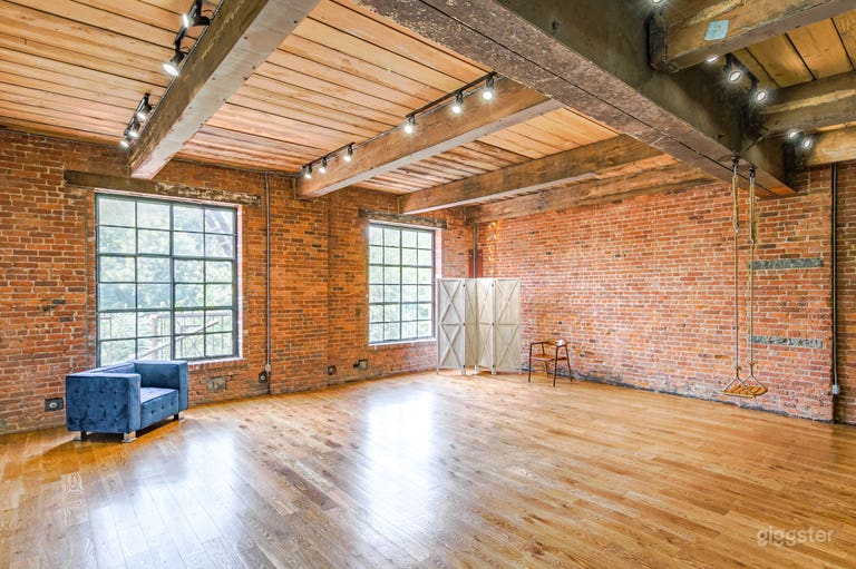  Historic Brick Studio with French Style Fireplace 