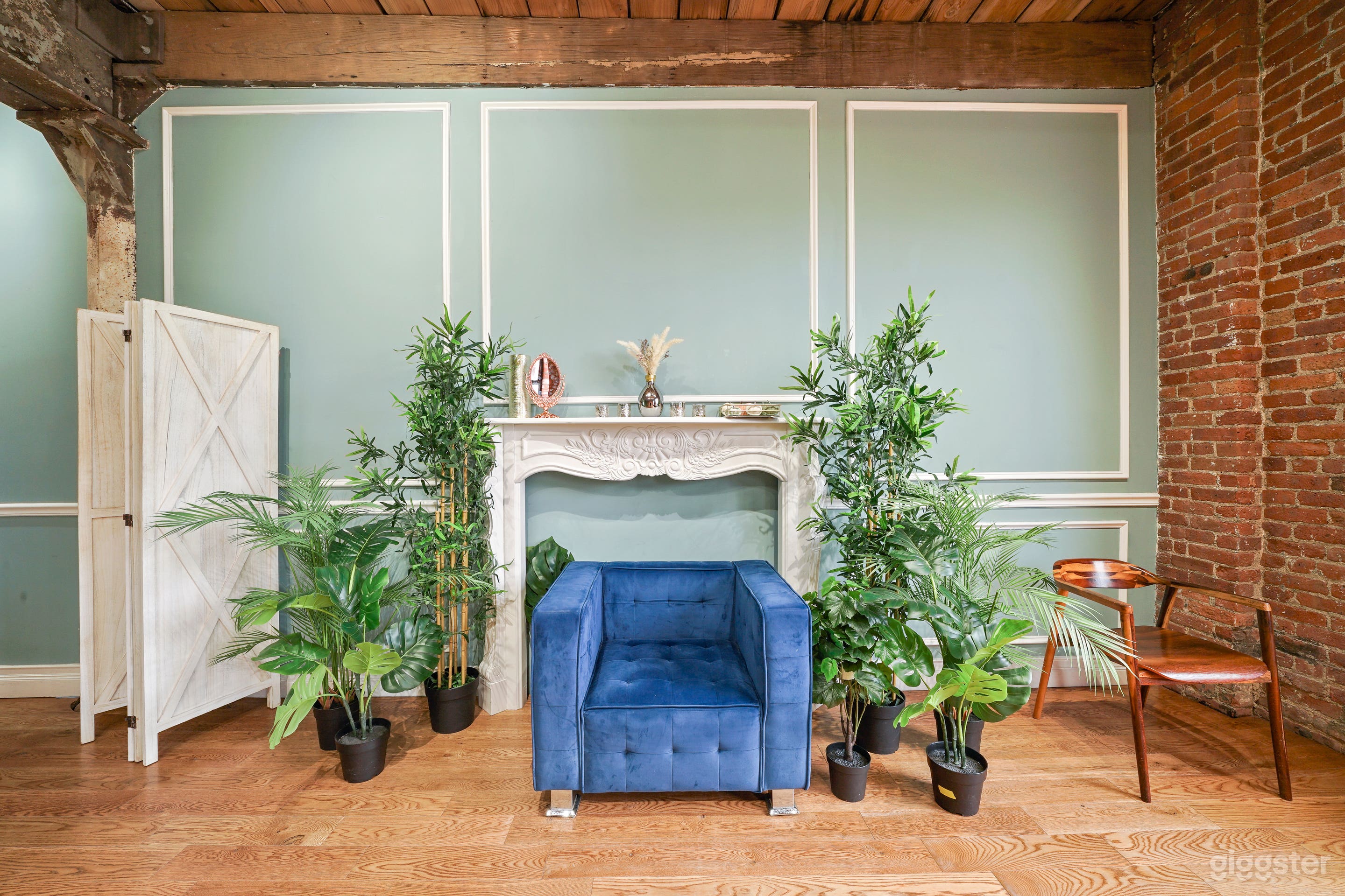 Historic Brick Studio with French Style Fireplace Photo 1