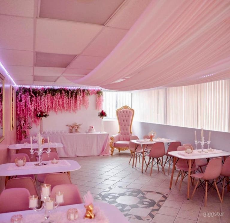  Charming Pink Event Space in Historic Fashion Aven 