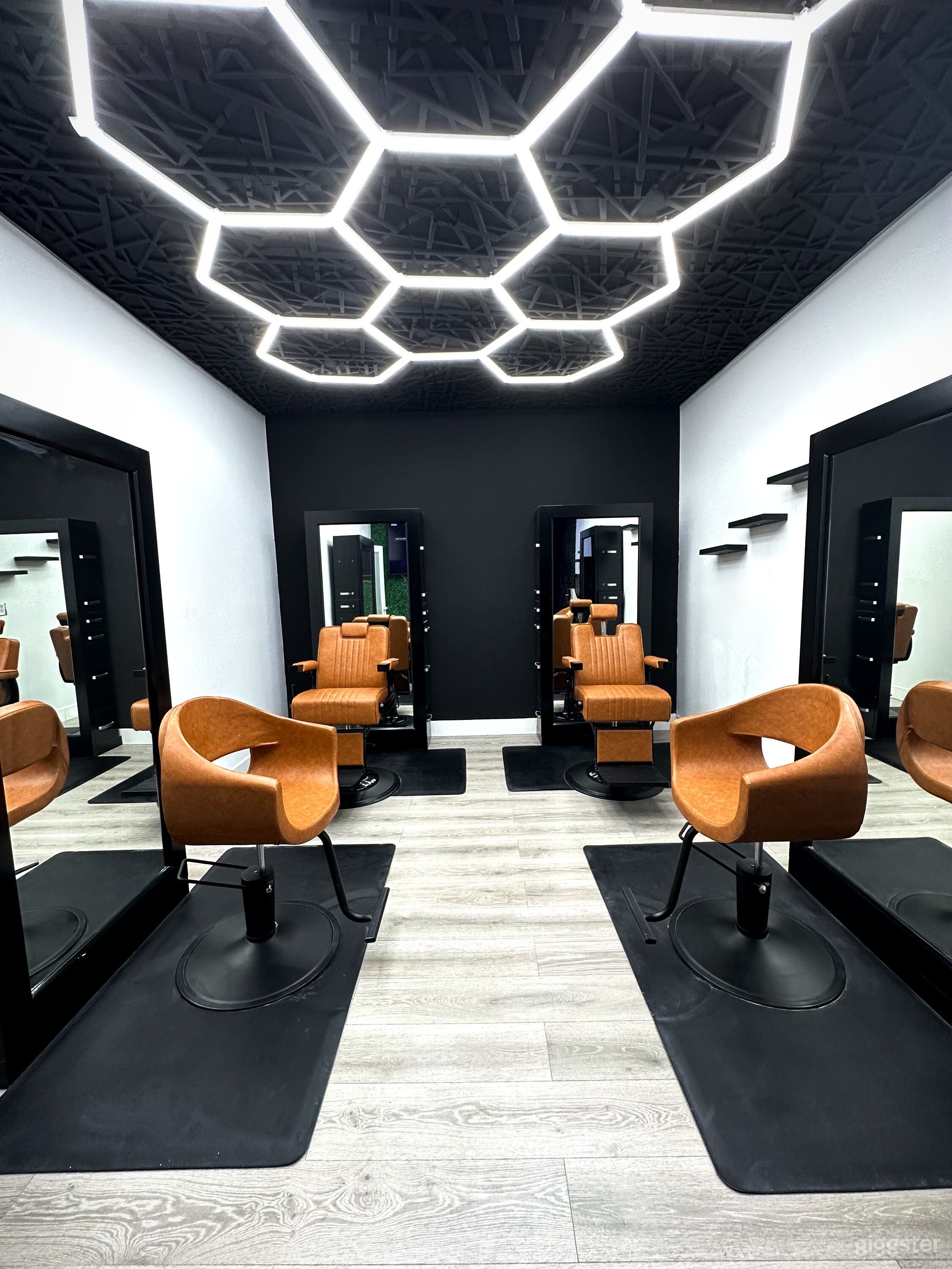 Modern Studio Salon/Barbershop Film Set Photo 1