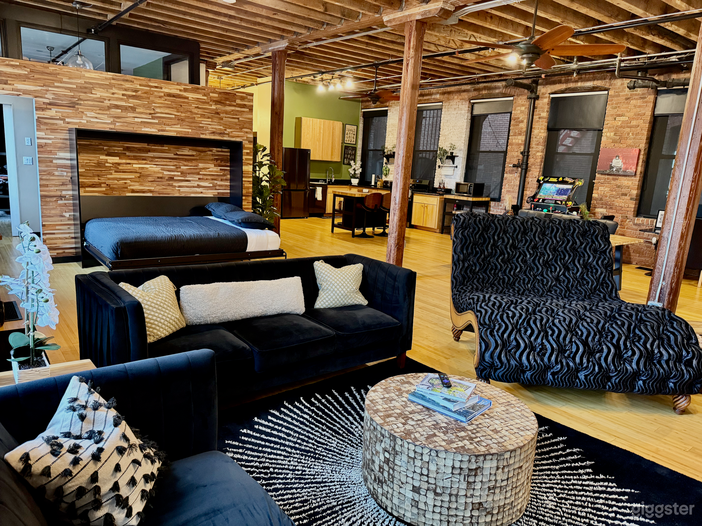 Industrial Film Loft with Brick and Massive Windows Photo 2