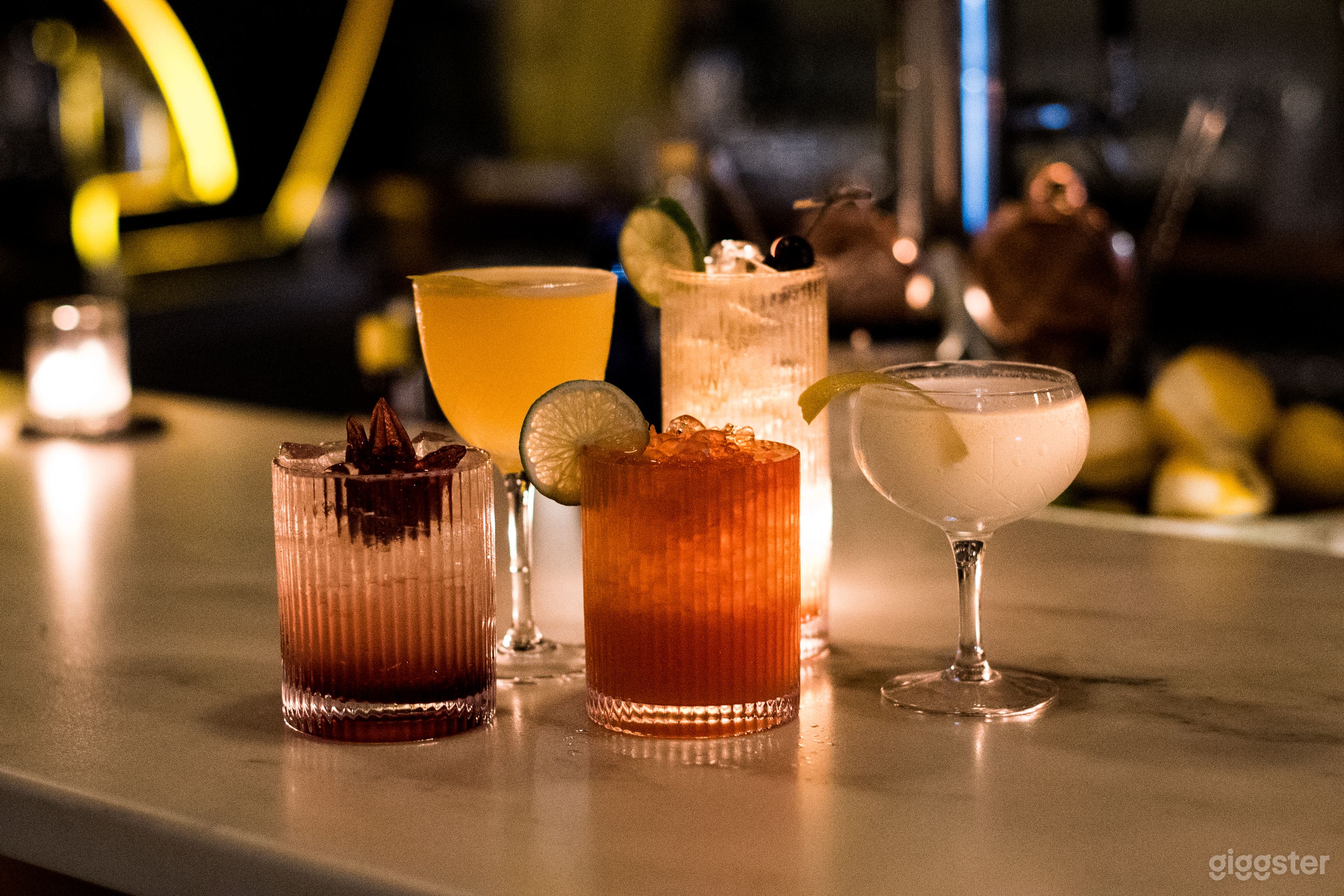 Selection of cocktails