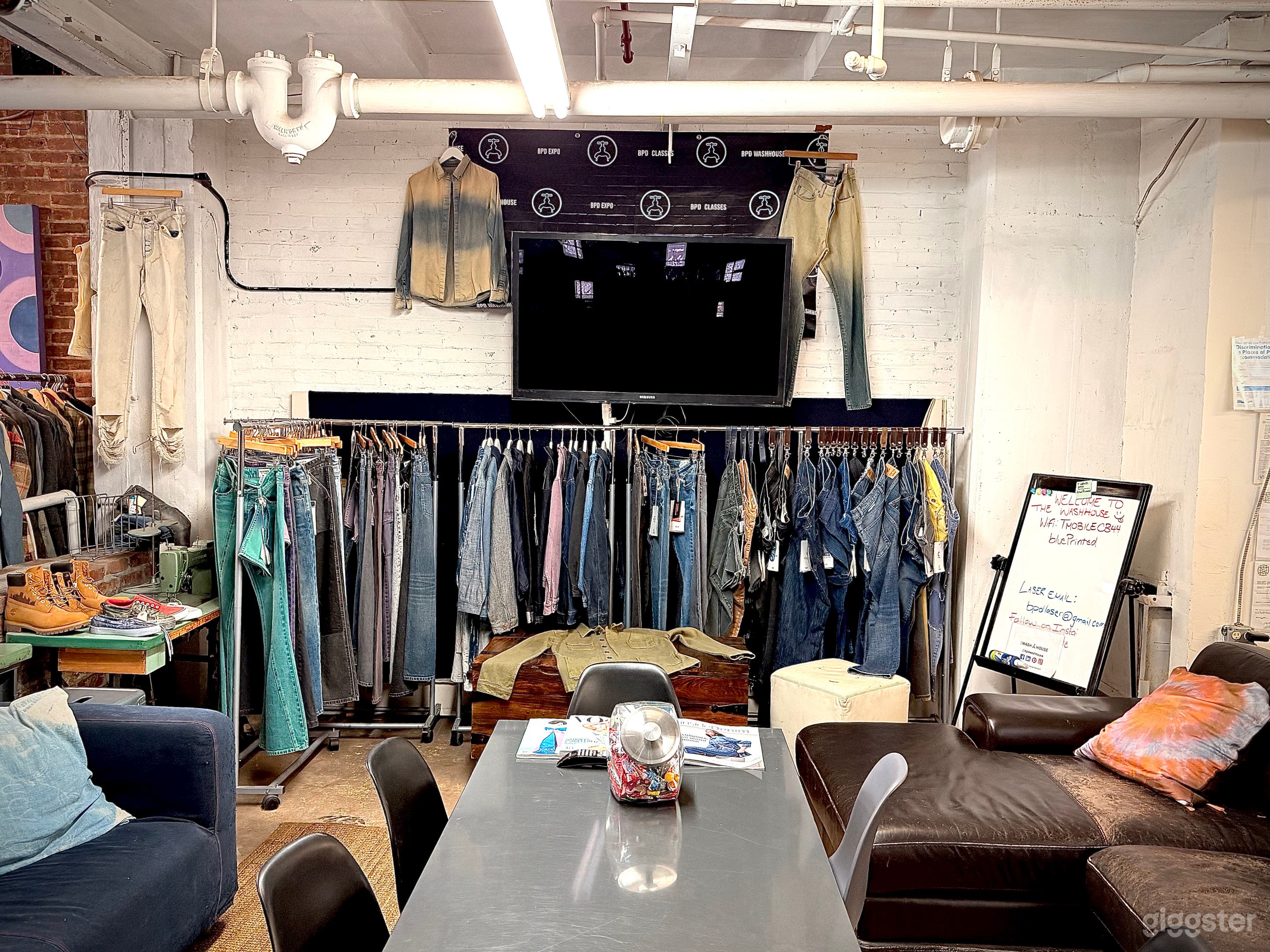 Century-Old Industrial Factory with Vintage Denim Lab Photo 2