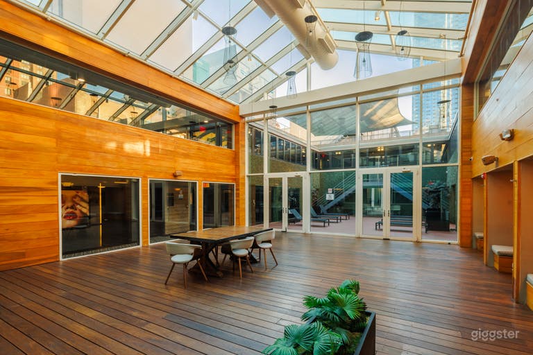 Glass Atrium Oasis in the Heart of Times Square 
