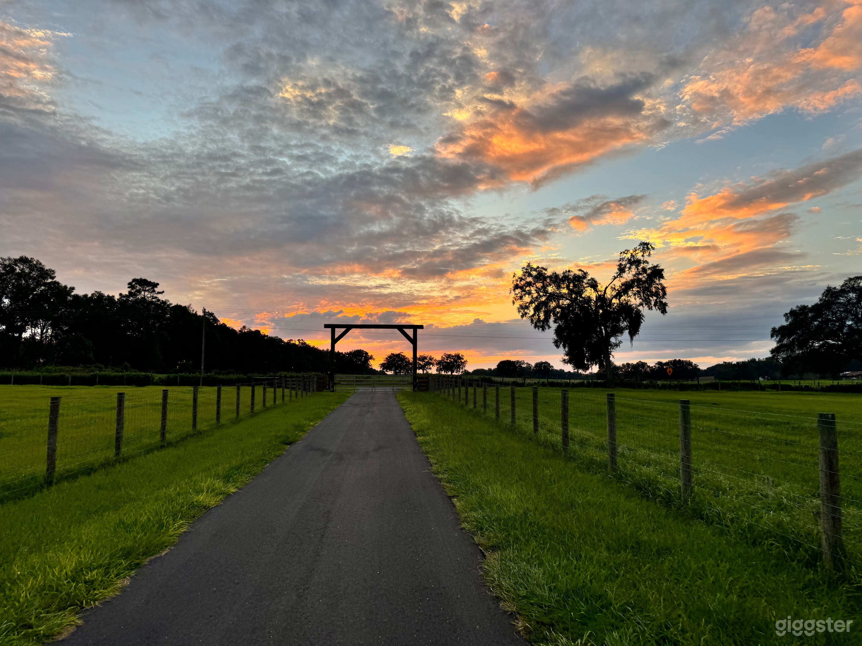 Entrance to 160 acre cattle ranch