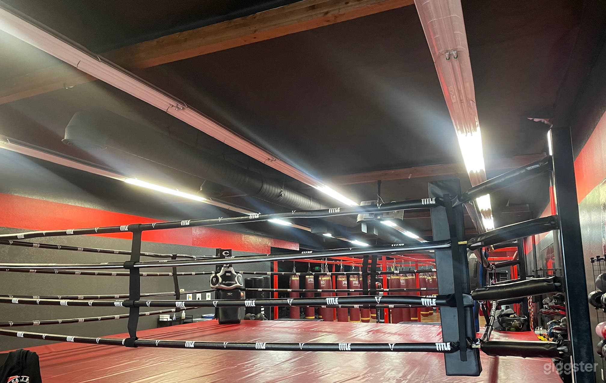 Competition size Boxing ring